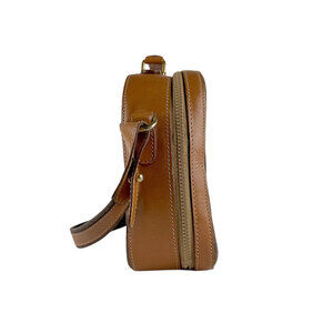 Celine Macadam coated shoulder brown bag canvas